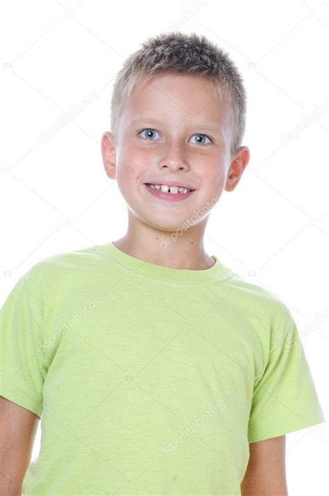 Portrait Of 7 Years Old Boy Stock Photo By ©jordano 1108421