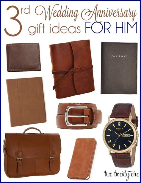 17 3rd Wedding Anniversary Gifts For Him Leather Popular Inspiraton