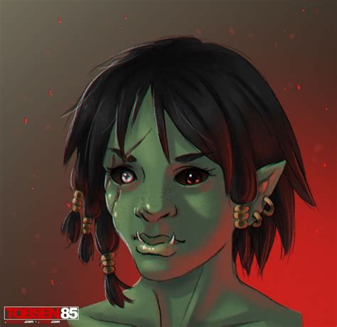 Female Orc by Tobsen85 on DeviantArt | Female orc, Character portraits
