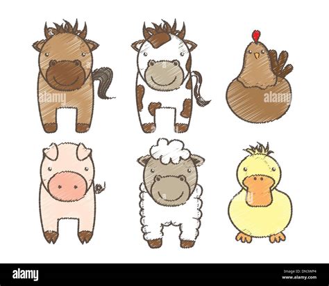 Farm Animals Stock Vector Image And Art Alamy