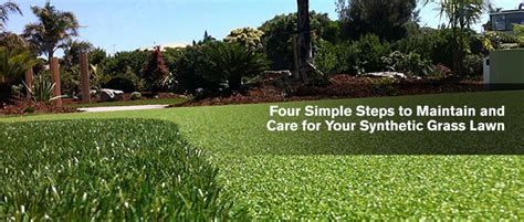 Four Simple Steps To Maintain And Care For Your Synthetic Grass Lawn