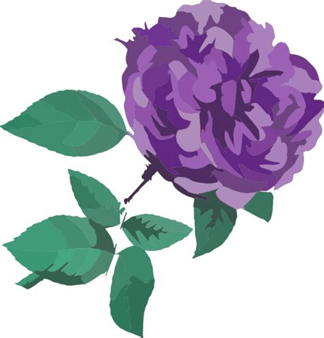Purple Flower No Background Clip Art At Vector Clip Art