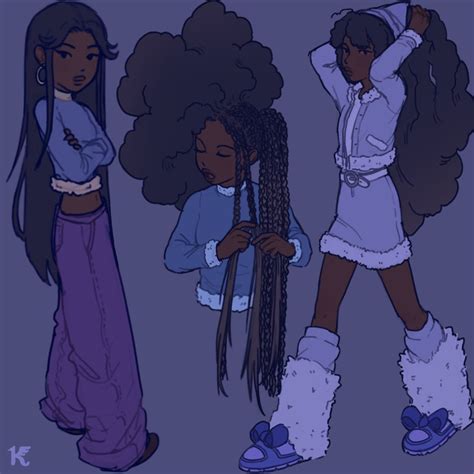 Kelsz0ne Black Girl Cartoon Girls Cartoon Art Cartoon Art Styles