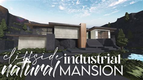 Bloxburg Cliffside Natural Industrial Mansion 500k 1m House