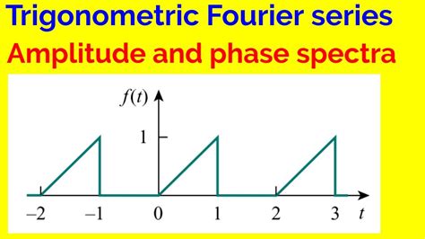 Trigonometric Fourier Transform Amplitude And Phase Spectrum Youtube