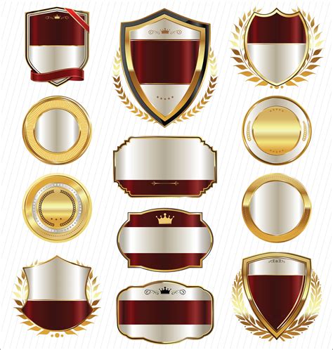 Luxury Premium Golden Badges And Labels 437076 Vector Art At Vecteezy