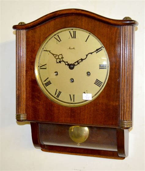 “mauthe” Closed Well Walnut Wall Clock Price Guide