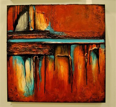 The Cave Abstract Acrylic Painting By Anna Baramati Abstract