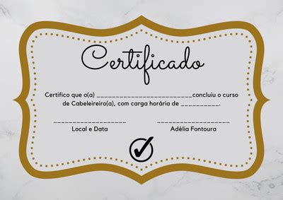 Personalize E Edite Modelos De Certificados Canva