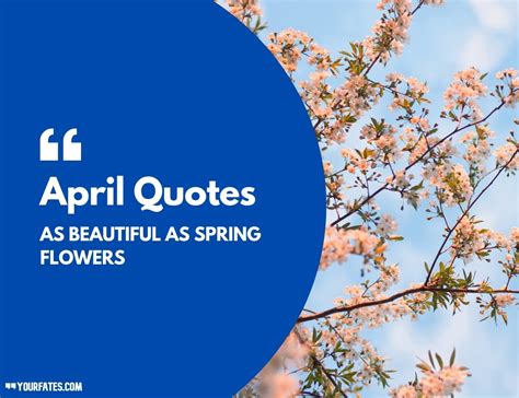 70 April Quotes As Beautiful As Spring Flowers