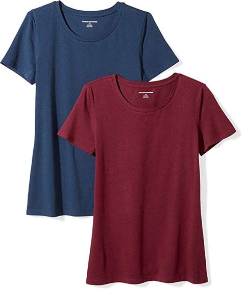 amazon essentials women s classic fit short sleeve crewneck t shirt multipacks t shirts for