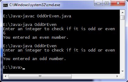 Python check if the string is integer using isdigit function. Java program to find odd or even | Programming Simplified