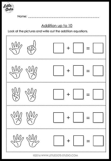 Preschool Addition 10 Worksheets 99worksheets