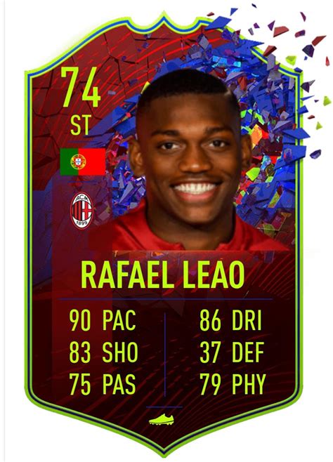 This is his future stars card. Rafael Leao has scored the fastest ever Serie A goal 6.2 ...