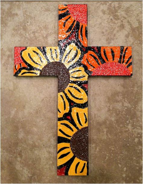 12 X 16 Hand Painted Wooden Cross Etsy