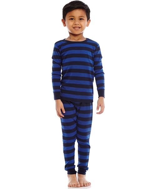 Leveret Striped Kids And Toddler Boys Pajamas 2 Piece Pjs Set 100 Cotton