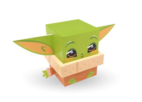 Baby Yoda Paper Toy On Behance
