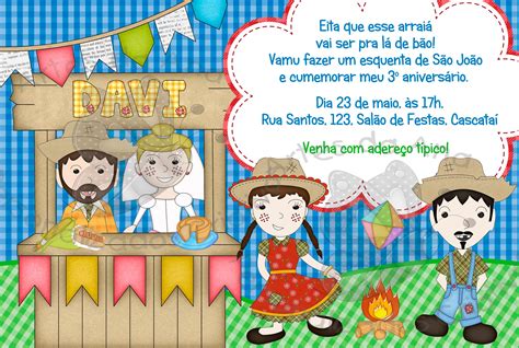 Festa Junina Convite Artes Da Ana Personalizados Criativos Elo