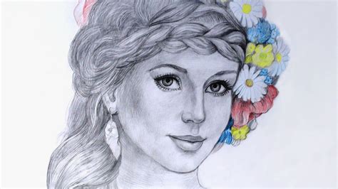 Beautiful Girl Drawing At Getdrawings Free Download