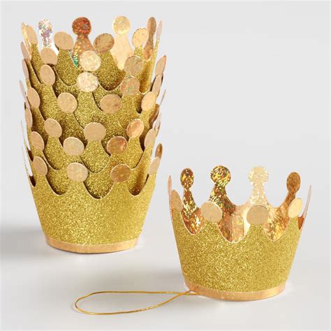 Mini Glitter Crowns 8 Count By World Market Valentines Printables
