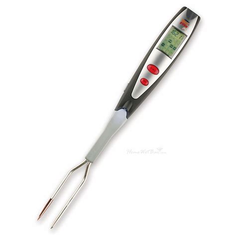 Instant Read Pro Lcd Thermometer Grill Fork With Light Grilling