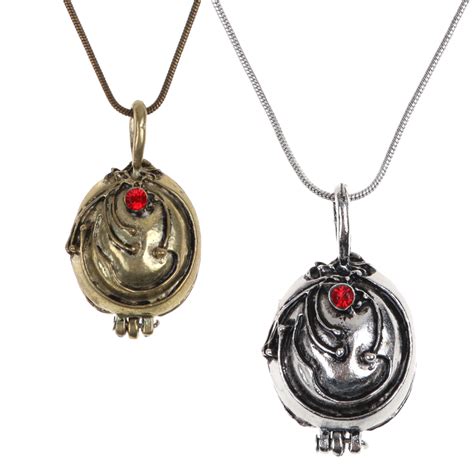 New Vampire Diaries Elena Gilbert Antique Silver Gold Locket Necklace