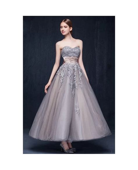 Vintage Tulle Ankle Length Wedding Dresses Retro Wedding A Line