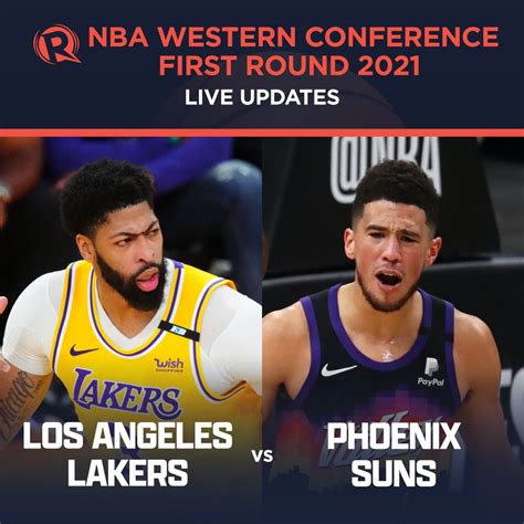 Highlights Lakers Vs Suns Nba Western Conference Playoffs First