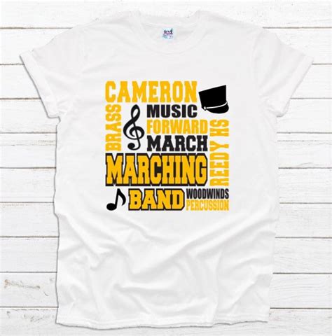 Marching Band Shirt Band Shirt Personalized Band Shirt Band Etsy