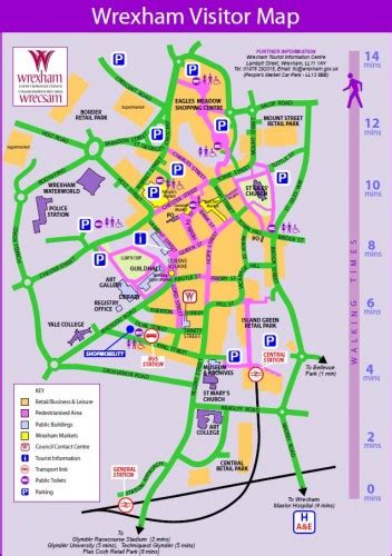 New Wrexham Town Centre Map