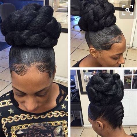 18 Best Images About Weave Updos On Pinterest Bangs Updo