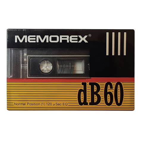 Memorex Db60 Ferric Blank Audio Cassette Tapes Retro Style Media