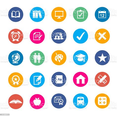 Education Vector Icons Stock Illustration Download Image Now Istock