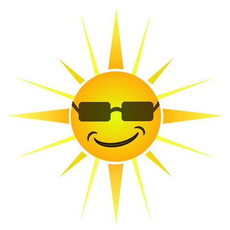 Cool Happy Sun Vector Image Free Svg