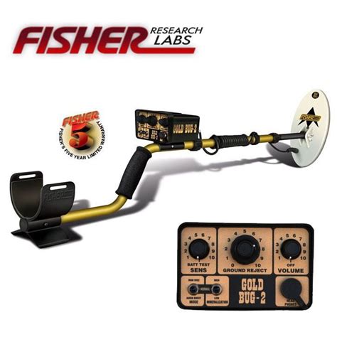 Fisher Gold Bug 2 Ii Metal Detector With 10inch Elliptical Search Coil