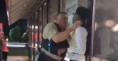 Outrage As Video Shows Police Officer Choking Black Man In Tuxedo At Waffle House