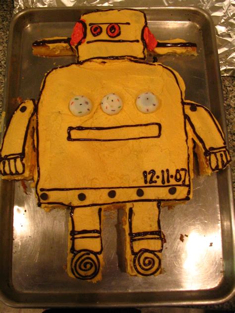 Instrucable Robot Cake 4 Steps With Pictures