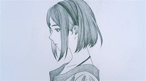 40 Sketsa Wajah Anime Dari Samping Blog Bontang