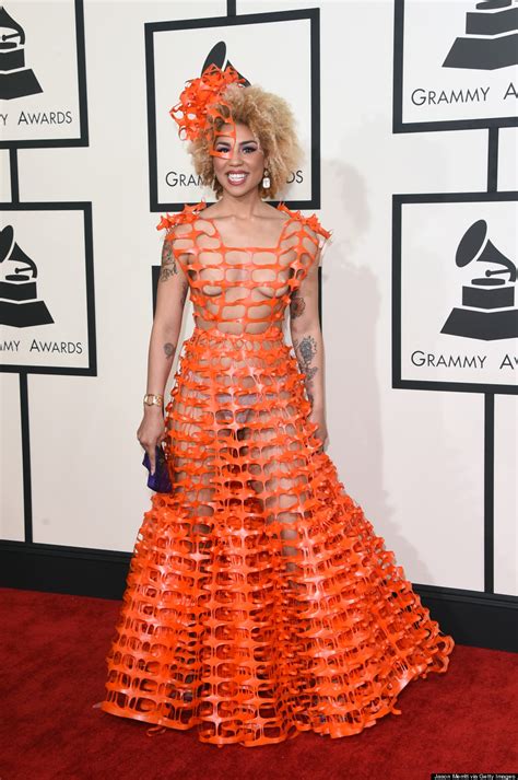 Joy Villa At The Grammys In A Dress Made Of Snow Torontoguy