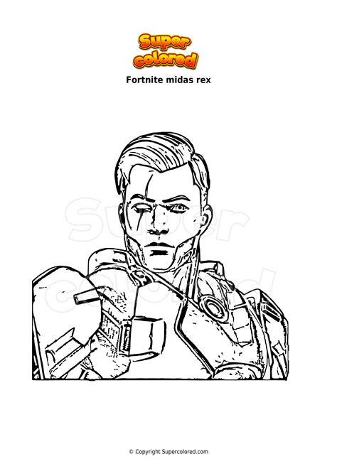 Disegno Da Colorare Fortnite Midas Rex Supercolored My Xxx Hot Girl