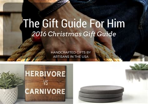 Christmas gift experiences for him. Unique Christmas 2016 Gifts for Him - All Handcrafted, All ...