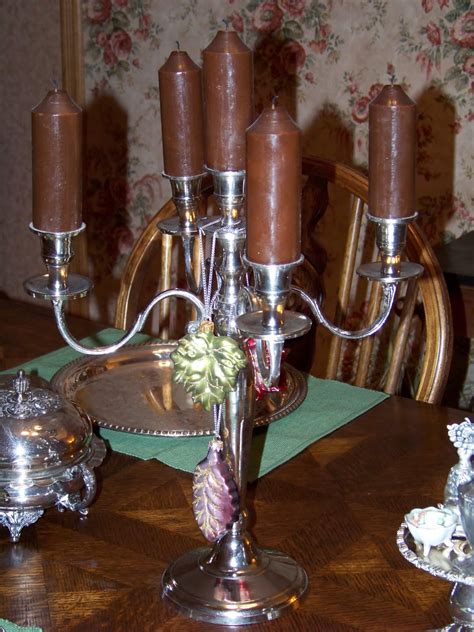 Silver Trappings Thanksgiving Table And Mantel Decorations