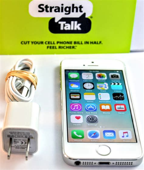 Straight Talk Apple Iphone 5s Silver 16gb Wireless Phone