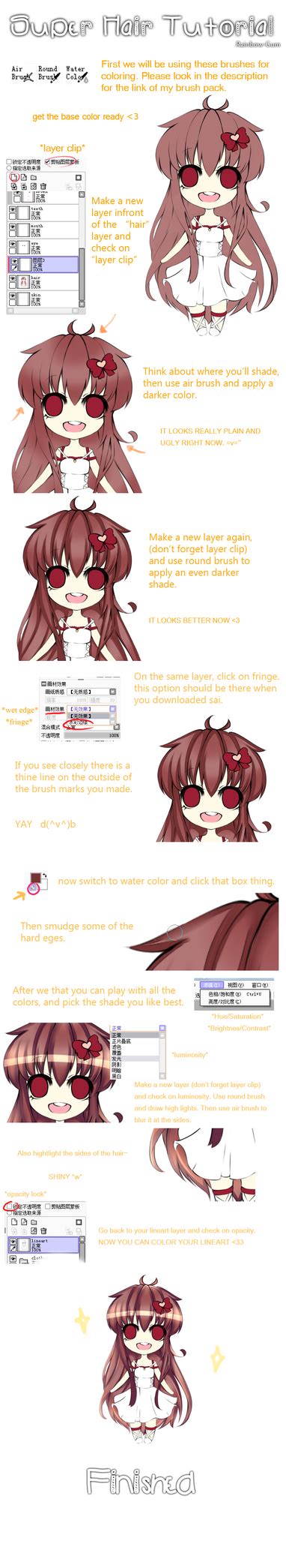 Hair Coloring Tutorial By Rainemi On Deviantart