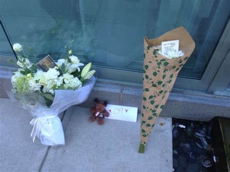 Memorial For Cory Monteith Grows Outside Fairmont Pacific Rim Hotel