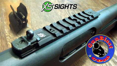 xs sights shotrail ghost ring and tritium front sights for the remington 870 shotgun gunblast