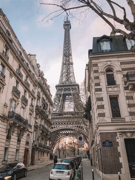 Rue De Luniversité For A Gorgeous Close Up Shot Of The Eiffel Tower