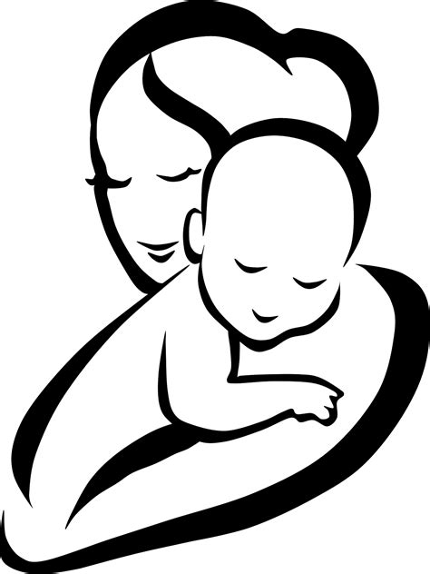 Mother Child Infant Clip Art Mother Holding Baby Png Download 1200