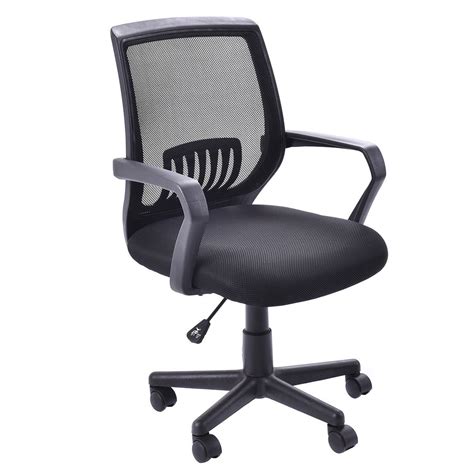 A mesh back and molded foam seat create a great staple for any office. Modern Ergonomic Mid-back Mesh Computer Office Chair Desk ...