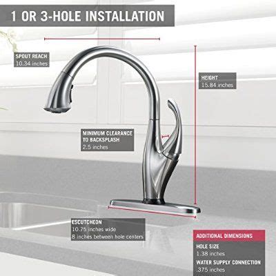 Delta Faucet Addison Touch Kitchen Faucet Brushed Nickel Kitchen Faucets With Pull Down Sprayer